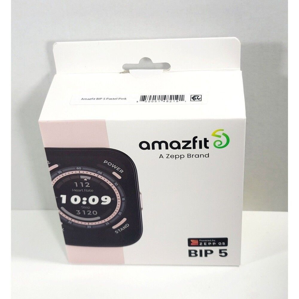 Amazfit Bip 5 Smart Watch 1.91" Large Screen Bluetooth Calling A2215 Pink SEALED - Picture 5 of 12